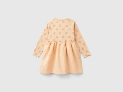 Dress with print and buttons
