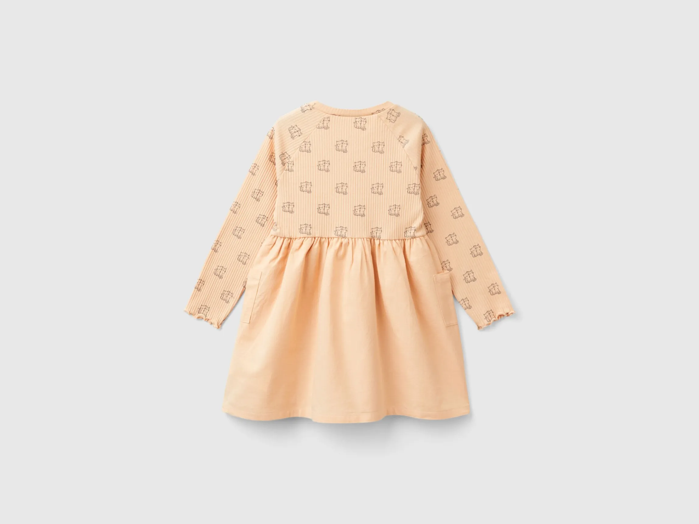 Dress with print and buttons