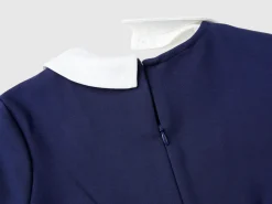 Dress with removable collar