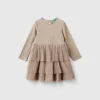 Dress with tulle skirt