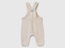 Dungarees in recycled cotton blend