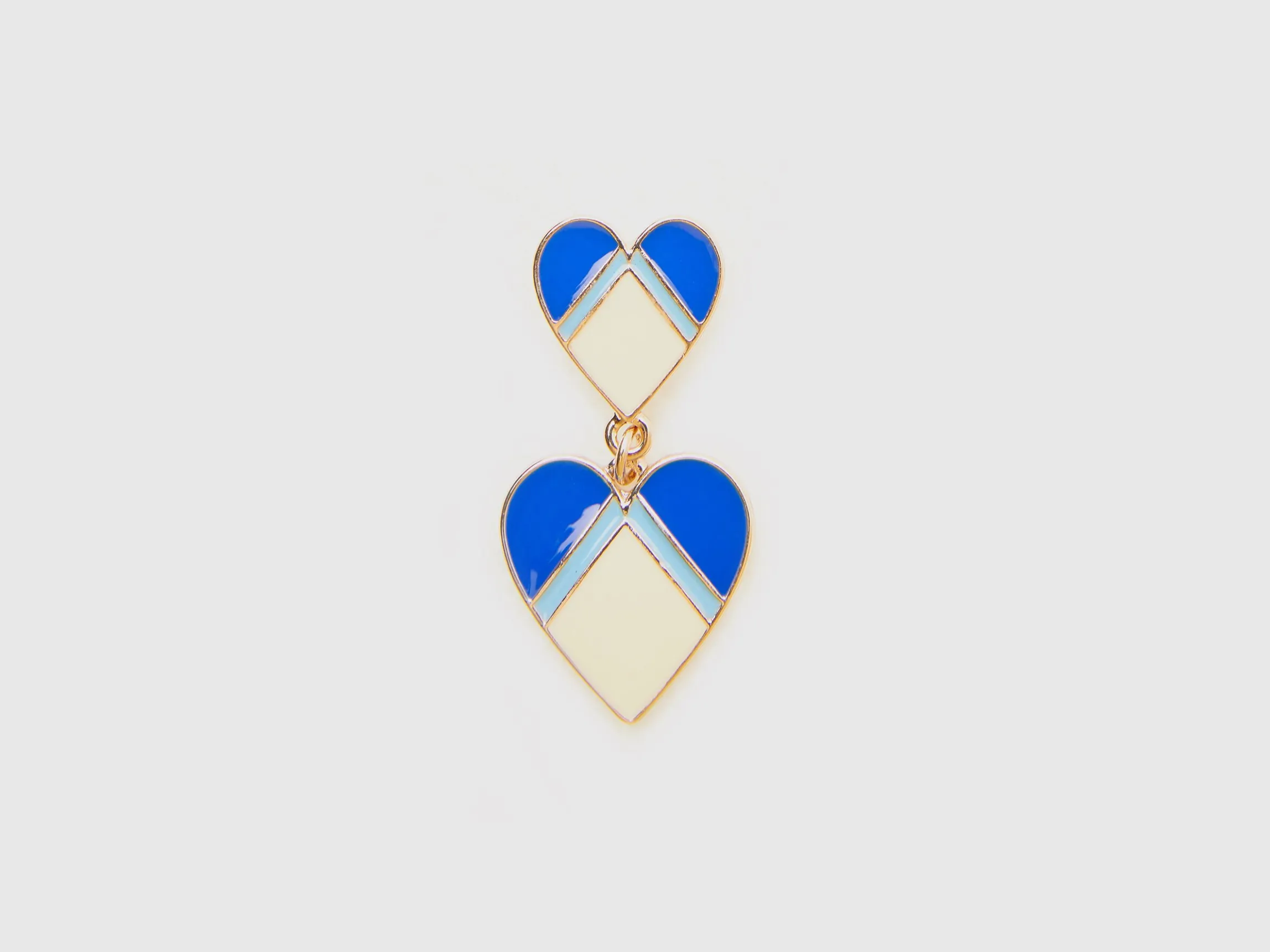 Earrings with heart pendant