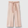 Elegant trousers with sash