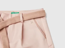Elegant trousers with sash