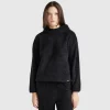 Faux fur hooded sweater