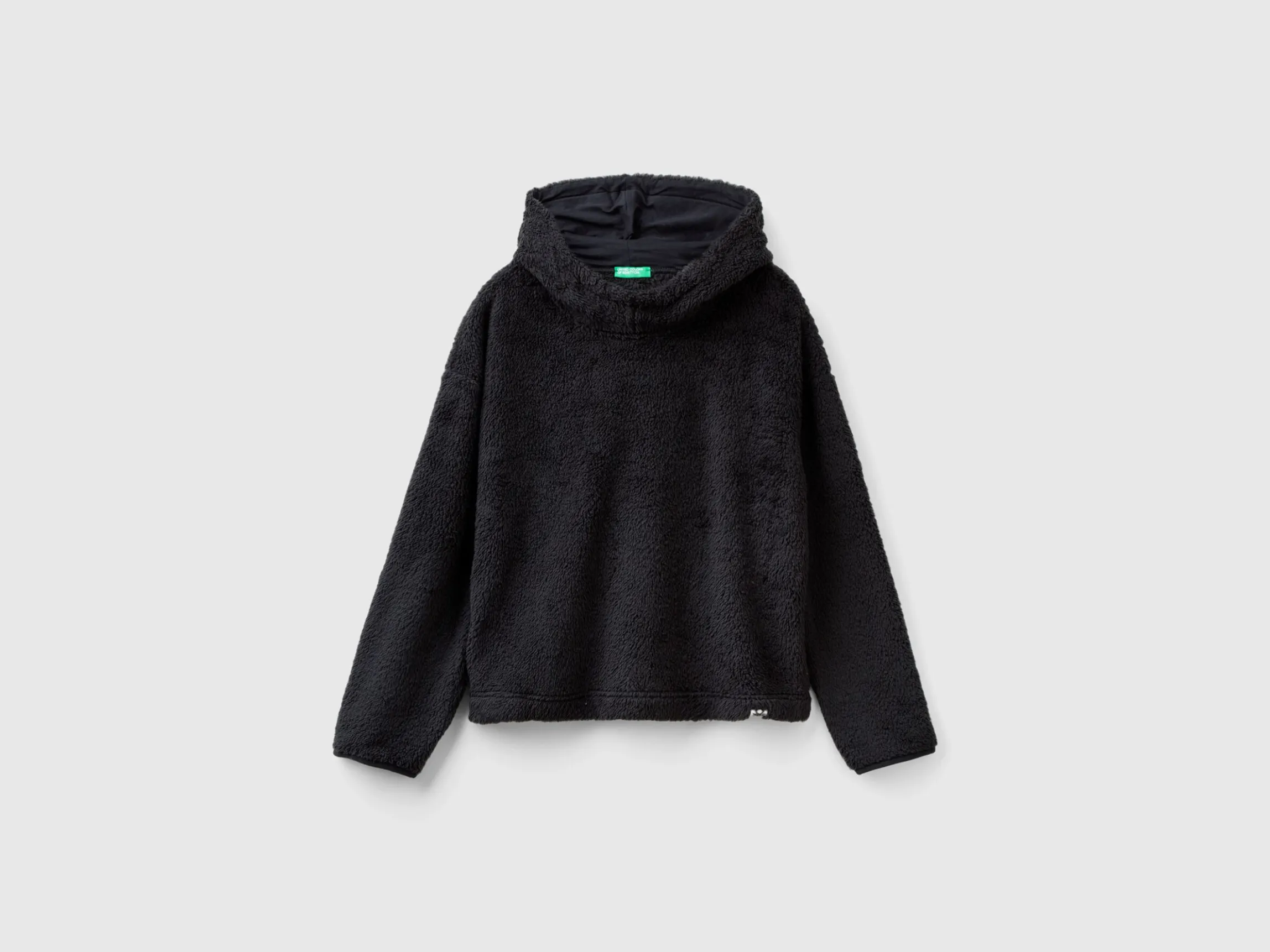 Faux fur hooded sweater
