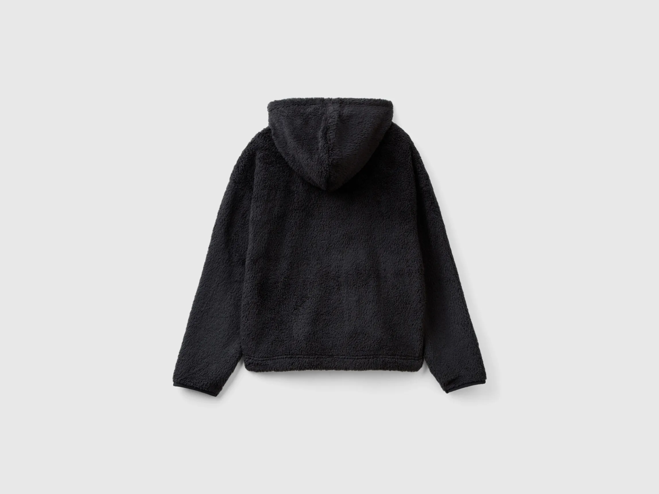 Faux fur hooded sweater