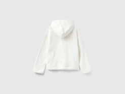 Faux fur hooded sweater