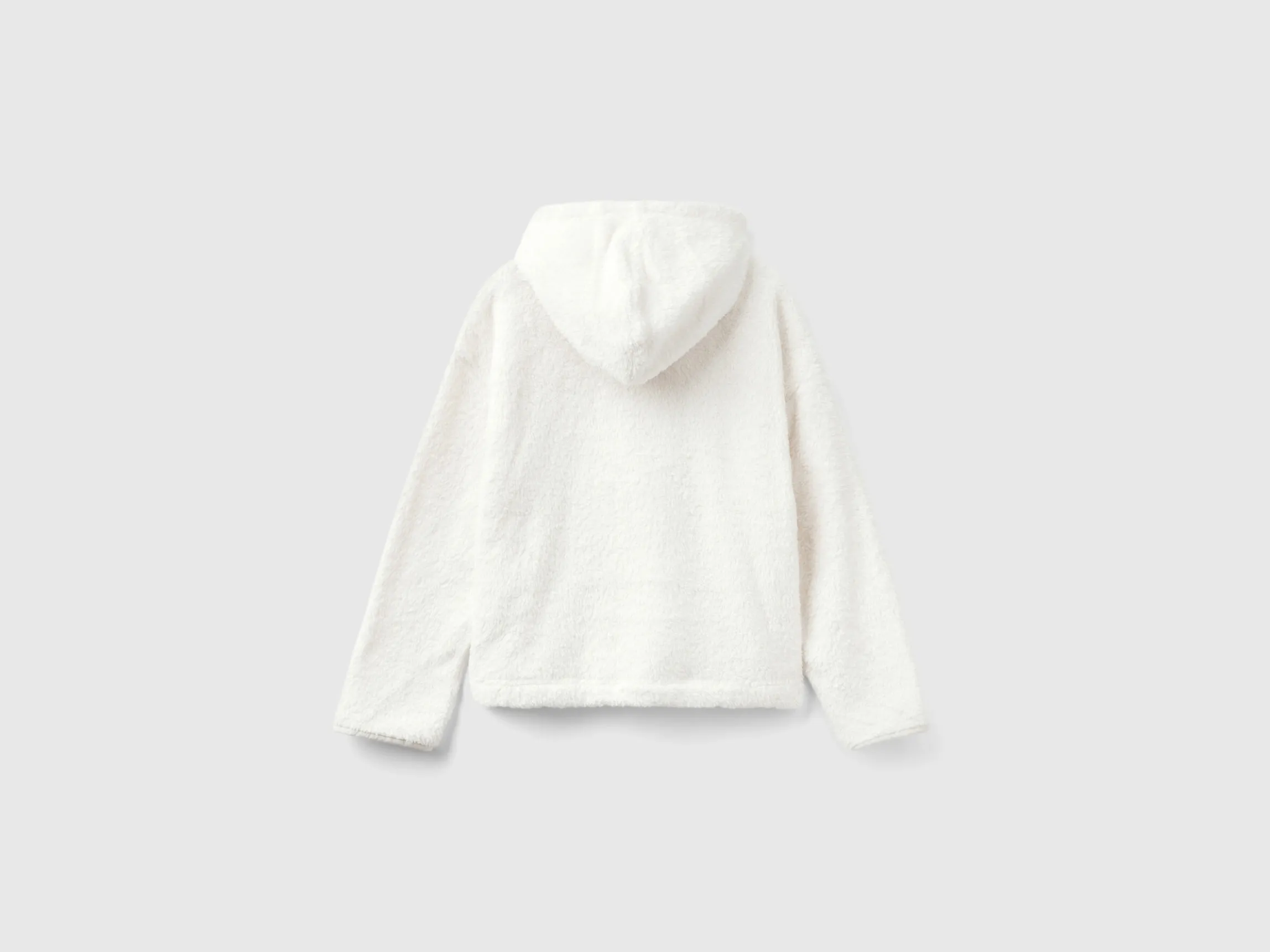 Faux fur hooded sweater
