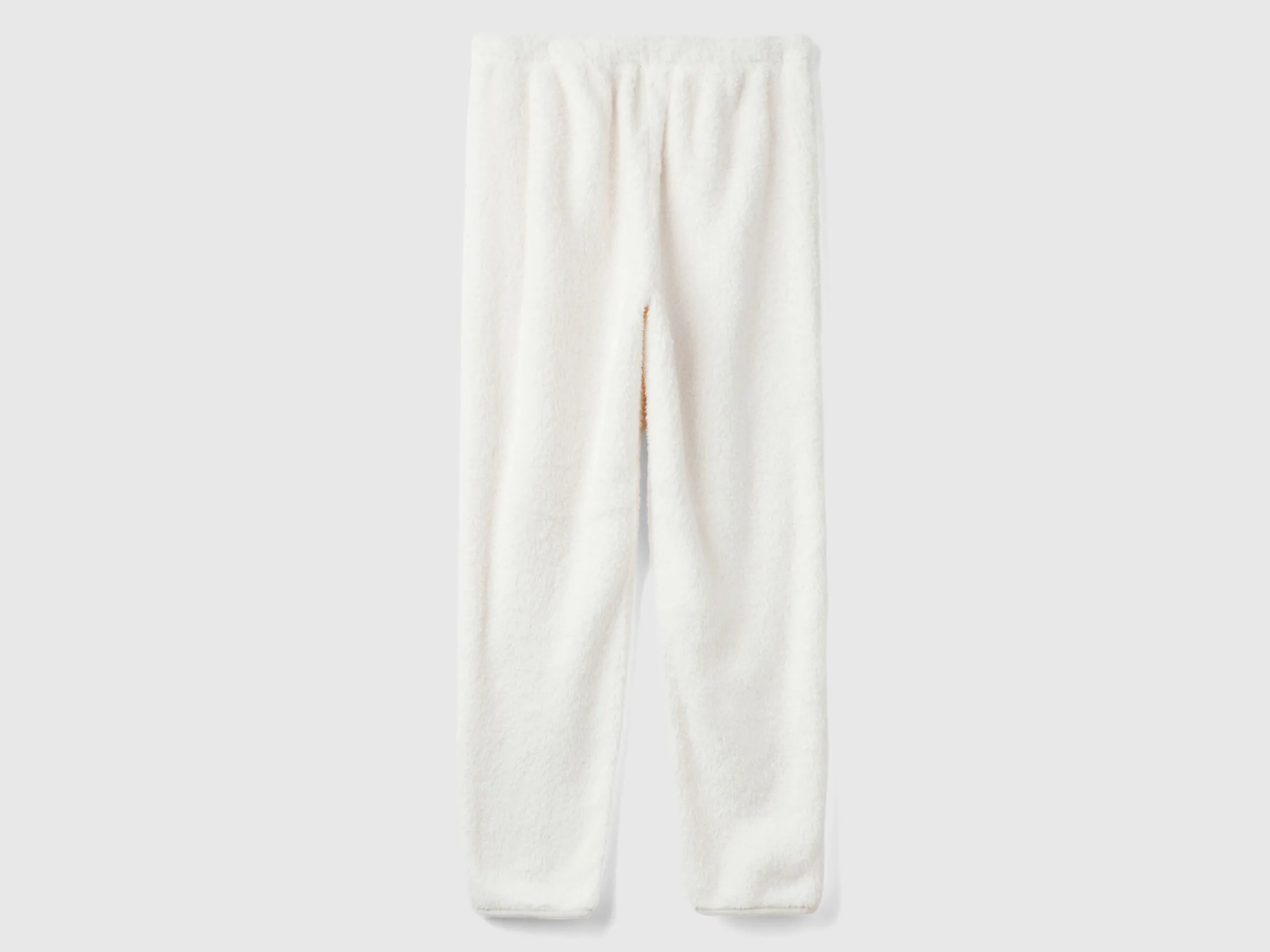 Faux fur joggers