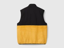 Faux fur vest in nylon