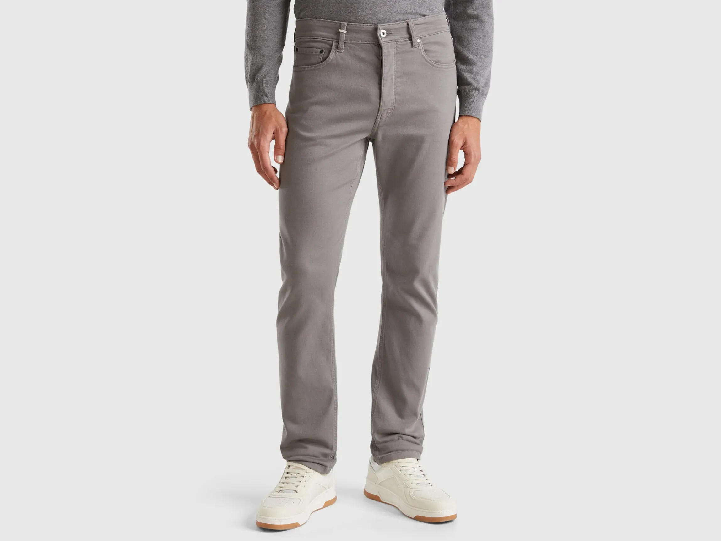 Five pocket slim fit trousers