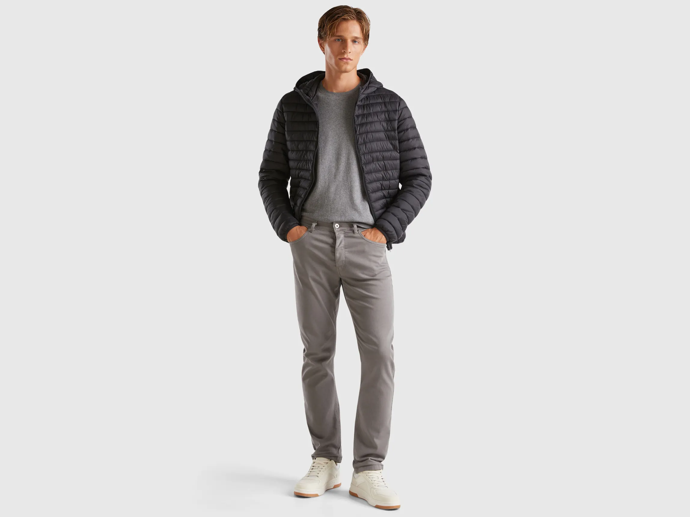 Five pocket slim fit trousers