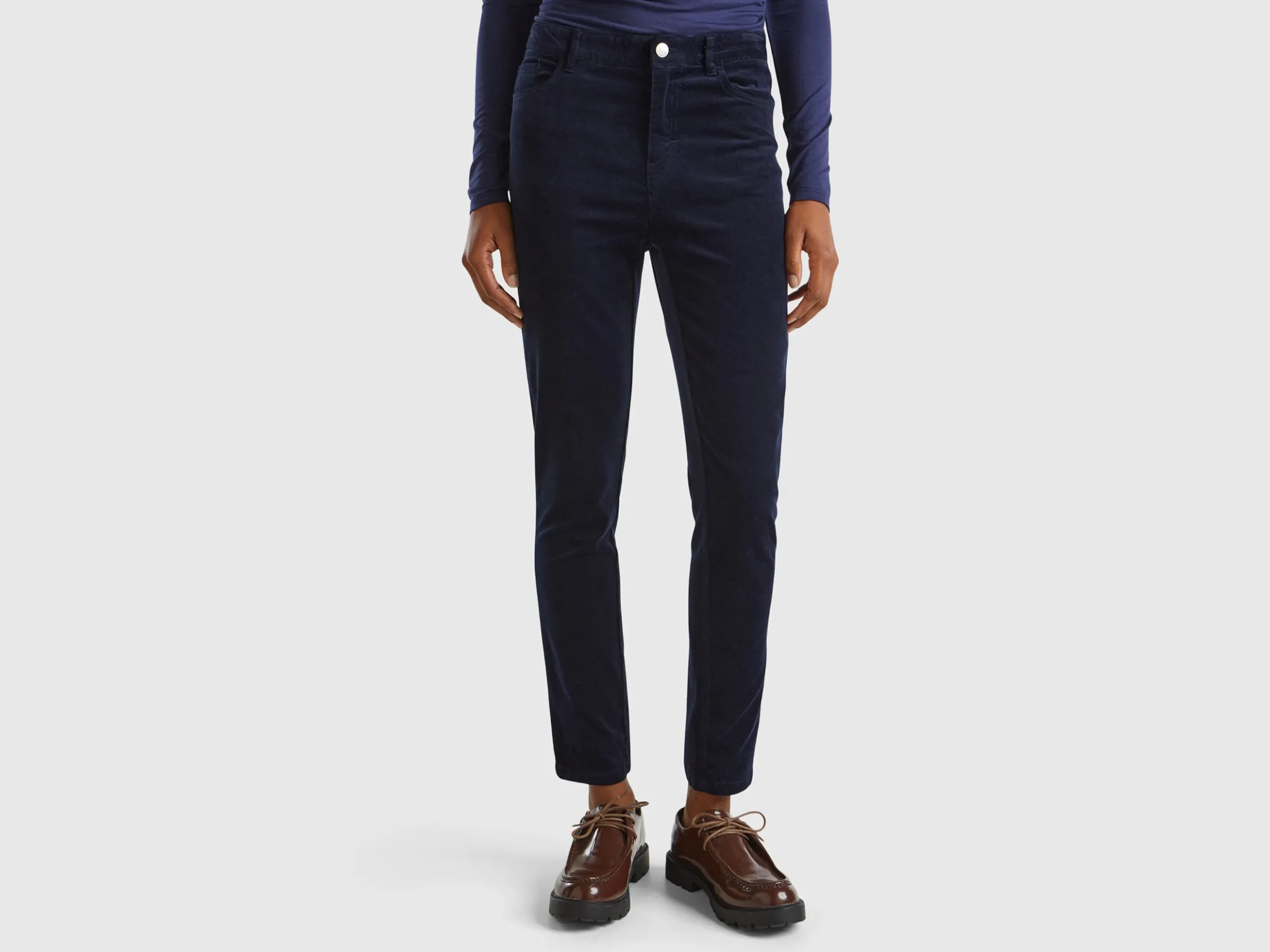 Five pocket velvet trousers