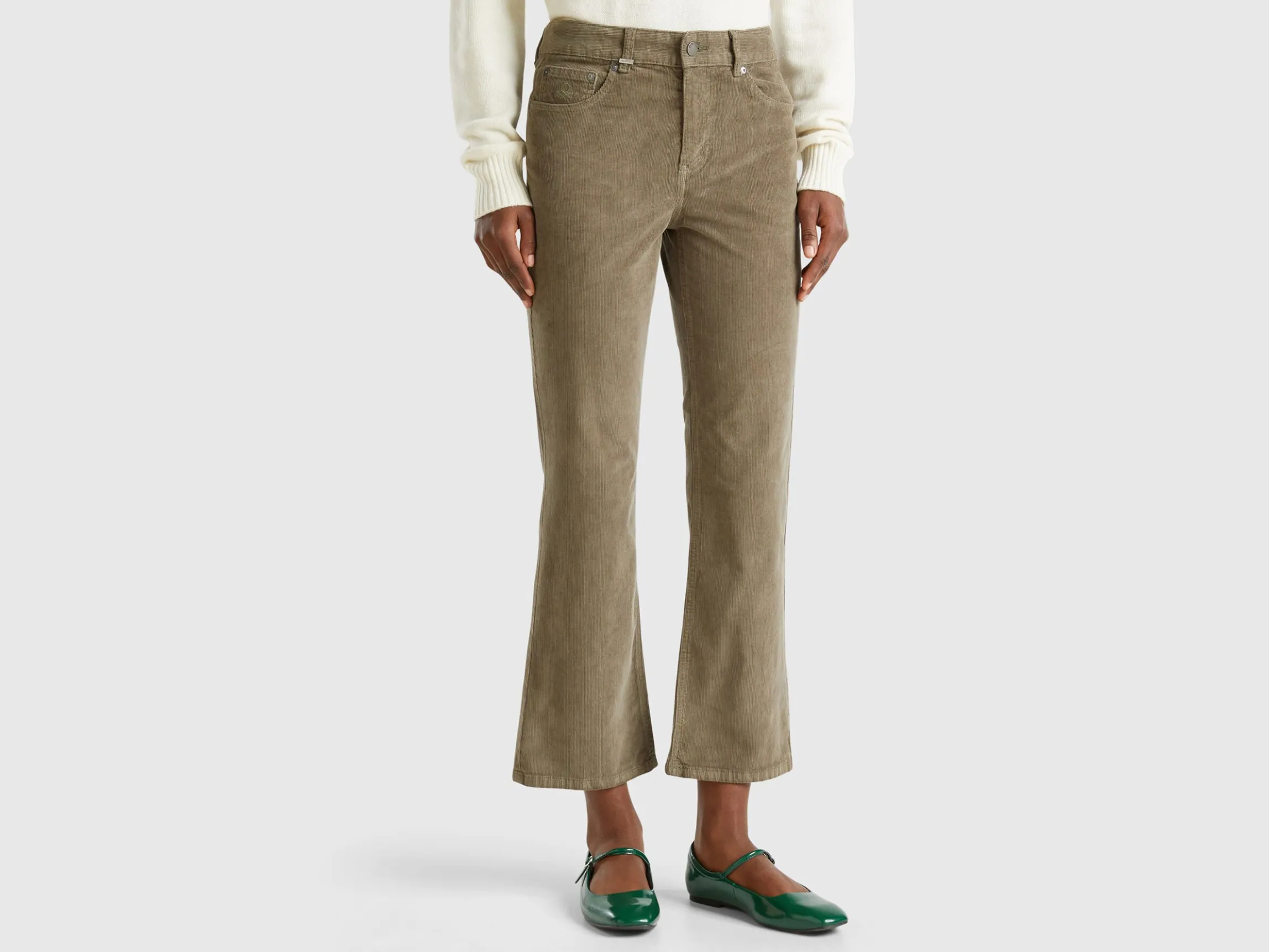 Five pocket velvet trousers
