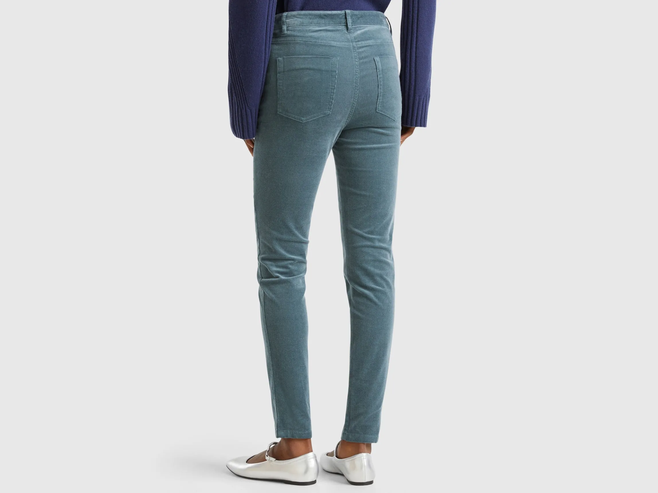 Five pocket velvet trousers