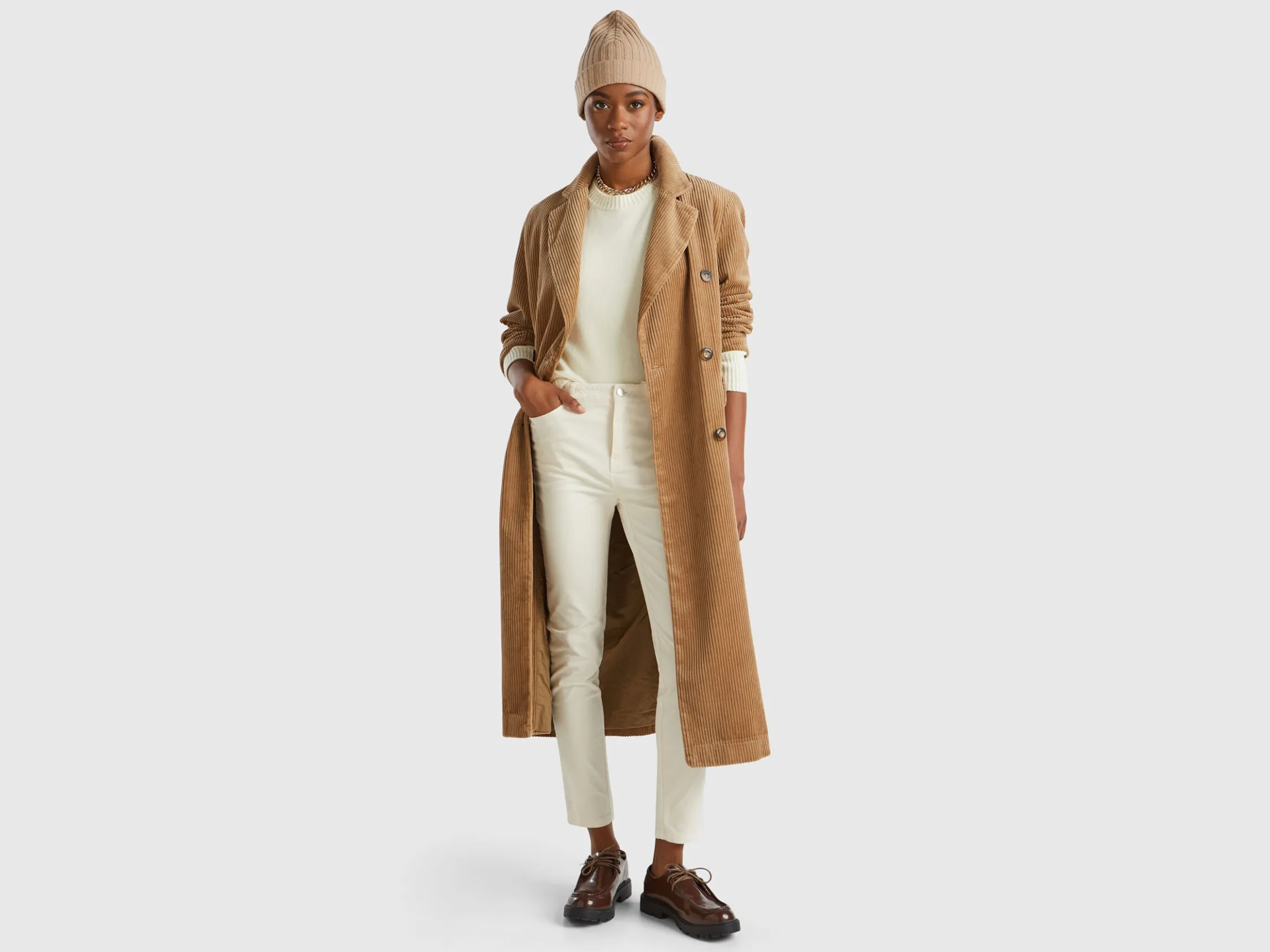 Five pocket velvet trousers