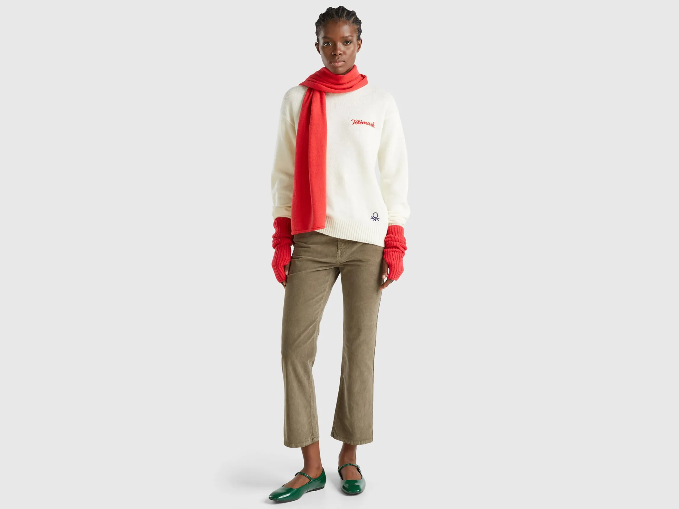 Five pocket velvet trousers