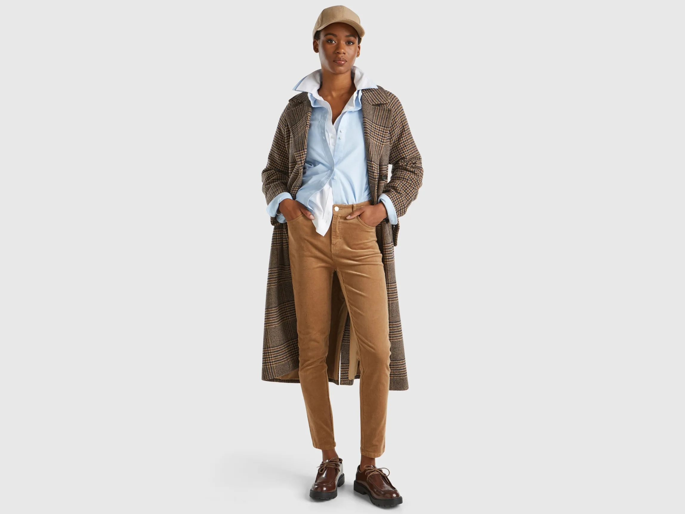 Five pocket velvet trousers