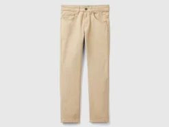 Five-pocket slim fit trousers