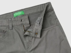 Five-pocket slim fit trousers