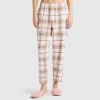 Flannel tartan trousers