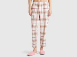 Flannel tartan trousers