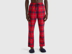 Flannel tartan trousers