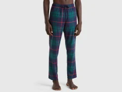 Flannel tartan trousers