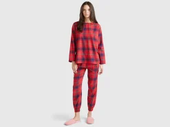 Flannel tartan trousers