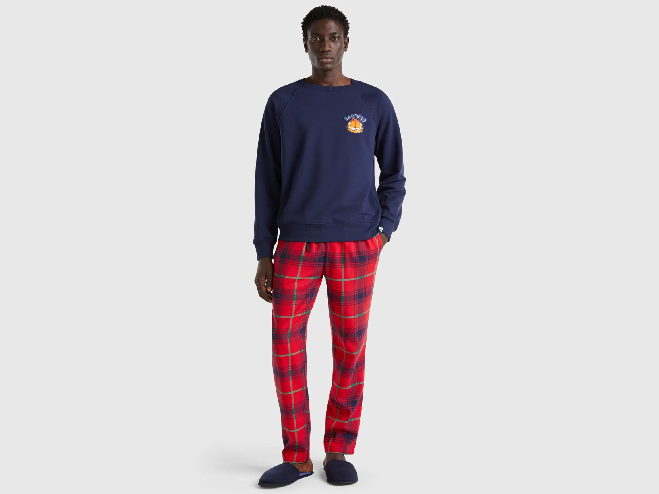 Flannel tartan trousers