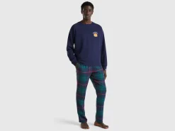 Flannel tartan trousers