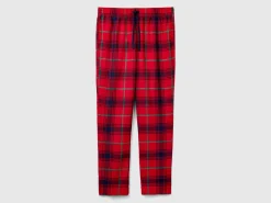 Flannel tartan trousers