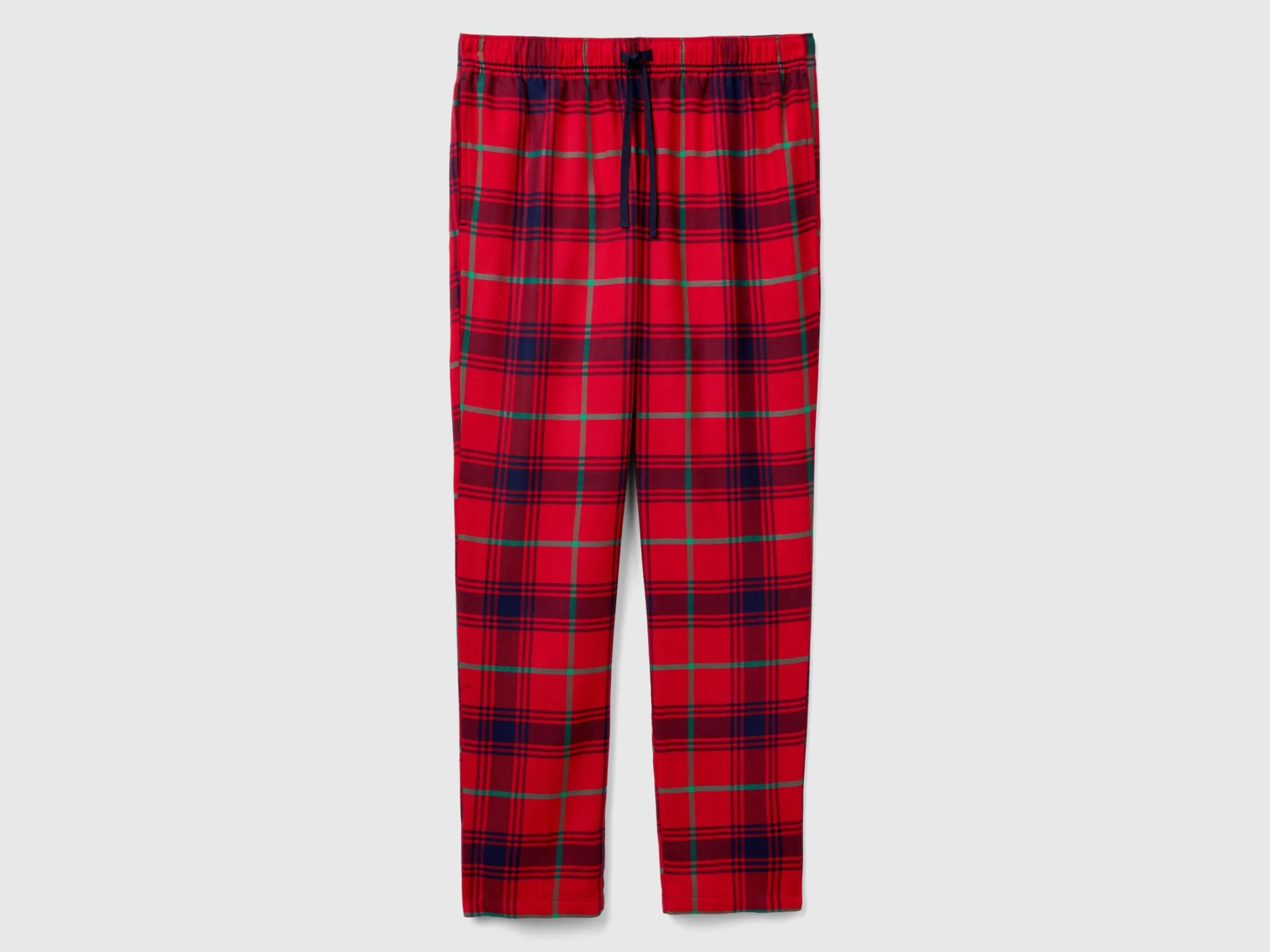 Flannel tartan trousers