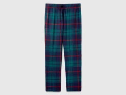 Flannel tartan trousers