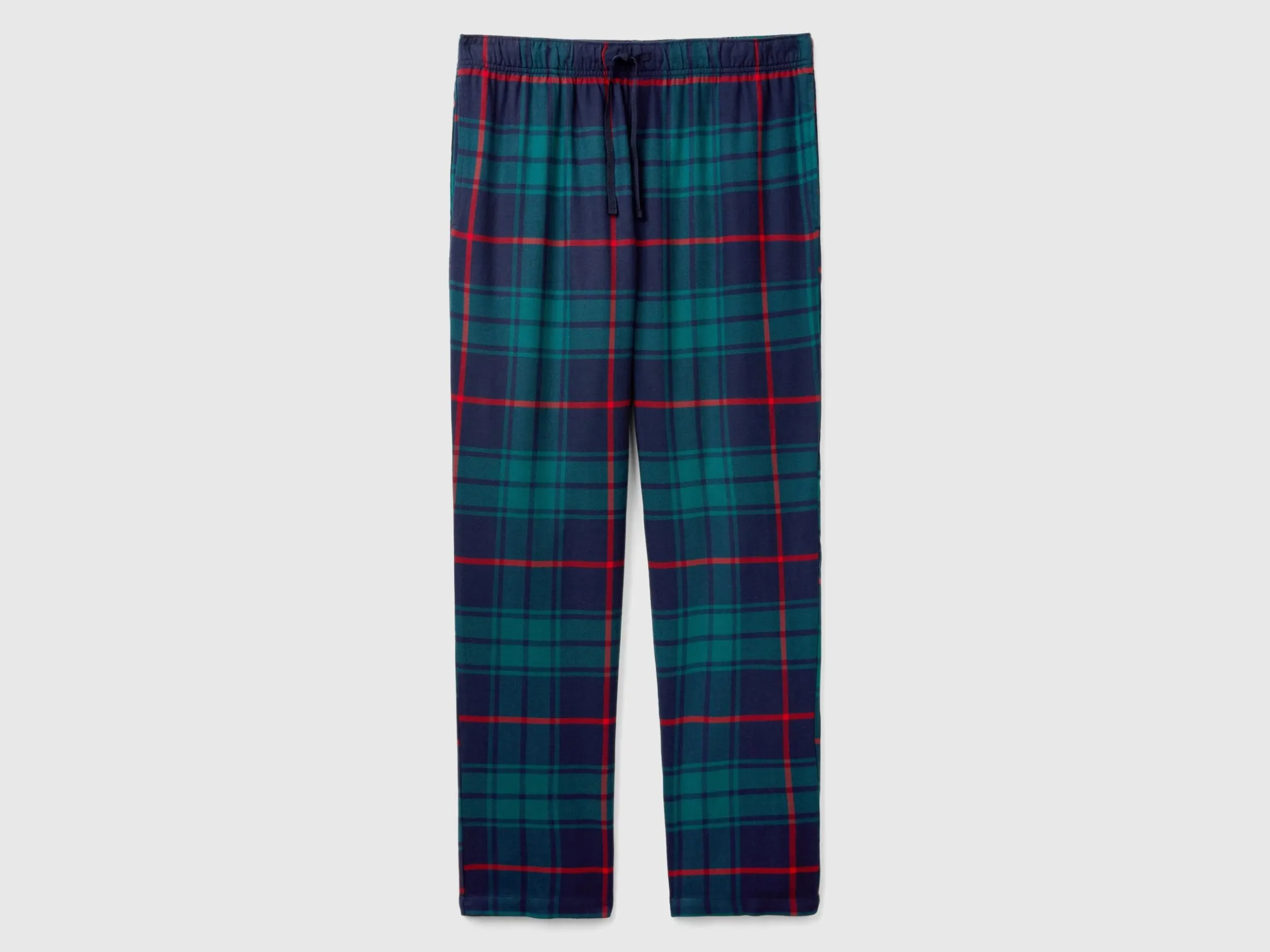 Flannel tartan trousers