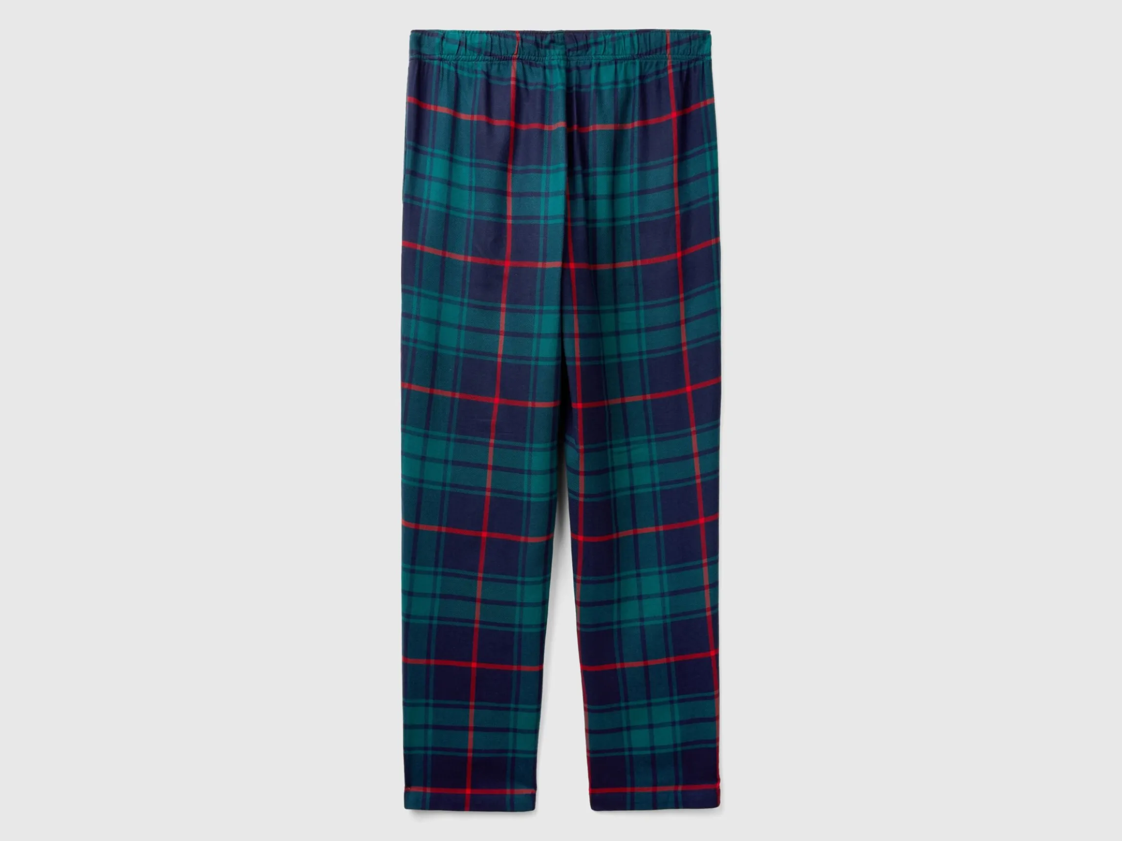 Flannel tartan trousers