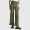 Flare fit velvet trousers