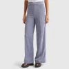 Flare fit velvet trousers