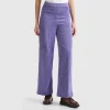 Flare fit velvet trousers