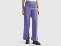 Flare fit velvet trousers