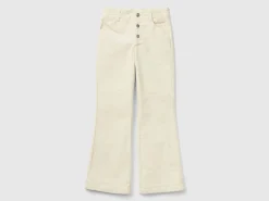 Flare fit velvet trousers