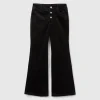 Flare fit velvet trousers