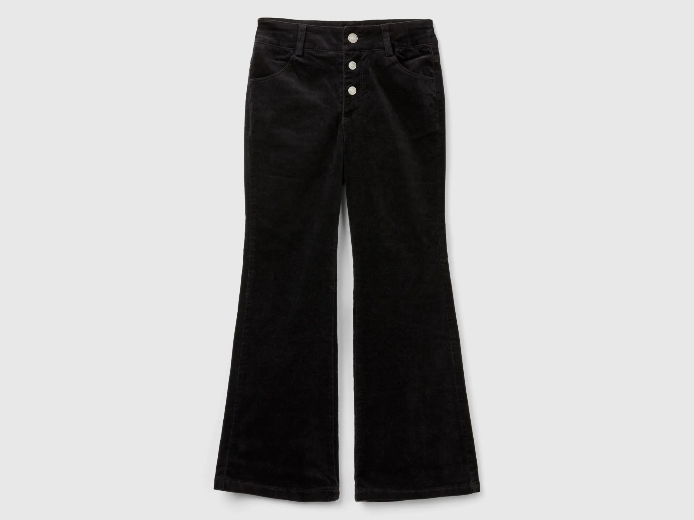 Flare fit velvet trousers
