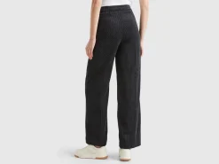 Flare fit velvet trousers