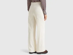 Flare fit velvet trousers