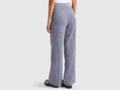 Flare fit velvet trousers