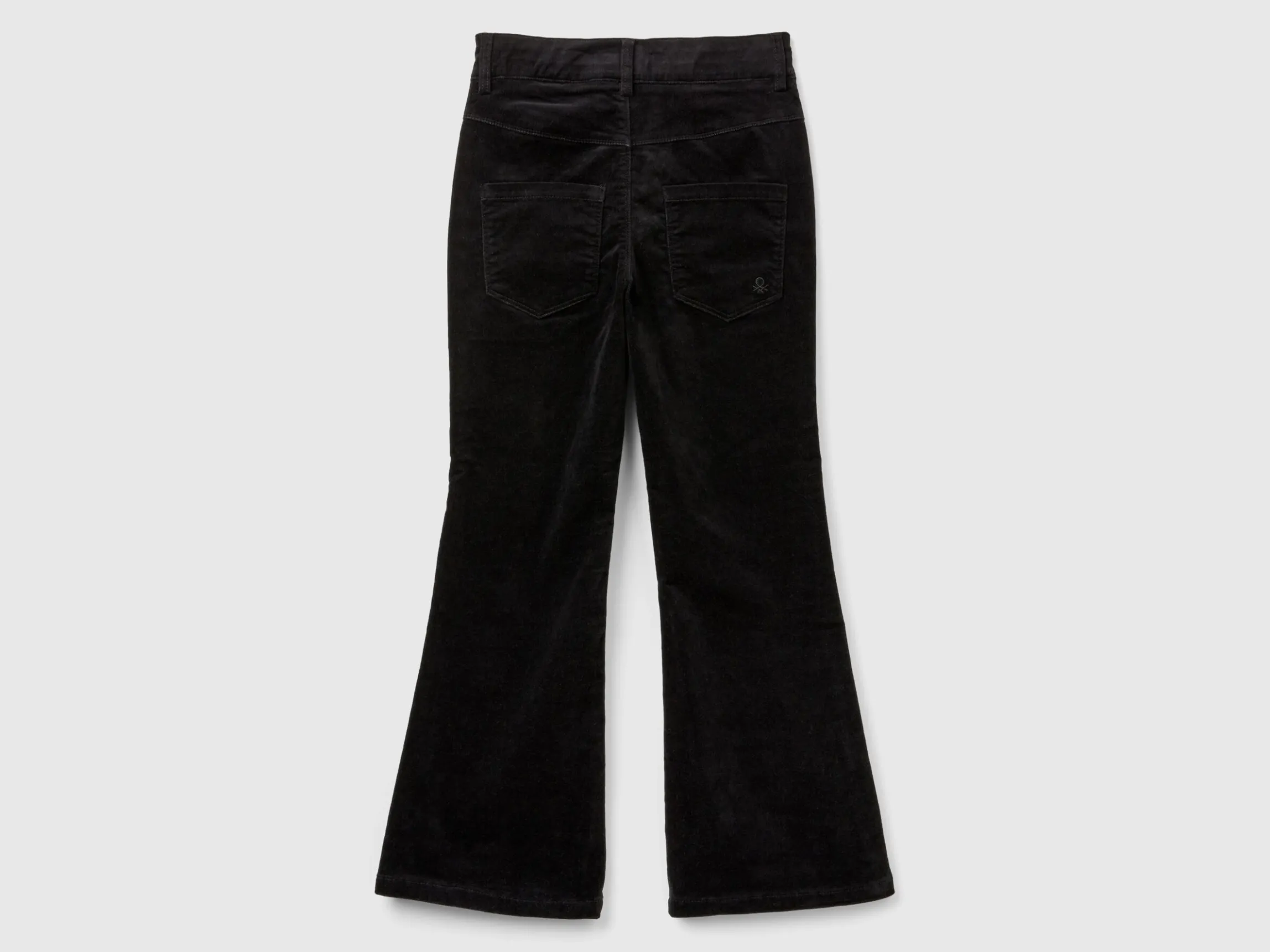 Flare fit velvet trousers