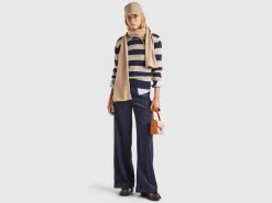 Flare fit velvet trousers