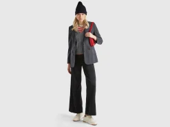 Flare fit velvet trousers